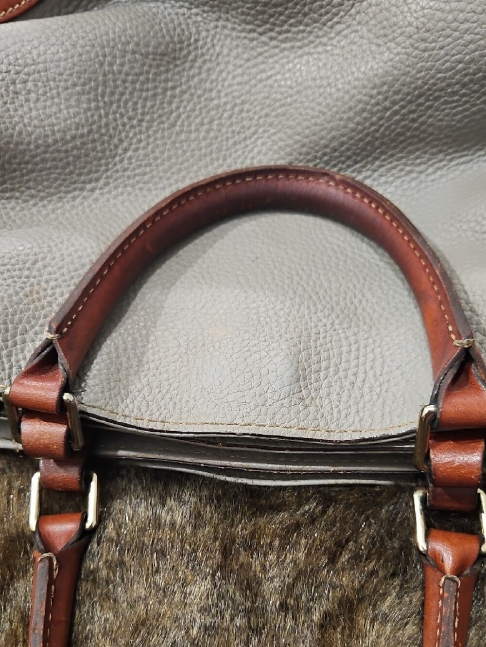 DOONEY& BOURKE Authentic Leather Satchel Handbag.Fair Condition Refer To Picture - Picture 7 of 16